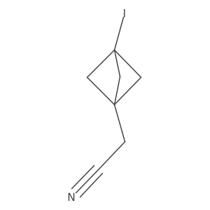 2-{3-Iodobicyclo[1.1.1]pentan-1-yl}acetonitrile Structure