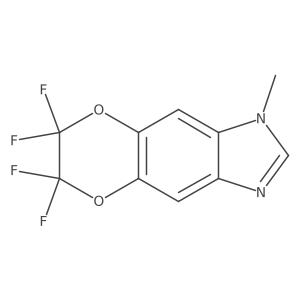 6,6,7,7-Tetrafluoro-1-methyl-6,7-dihydro-1H-[1,4]dioxino[2',3':4,5]benzo[1,2-d]imidazole结构式
