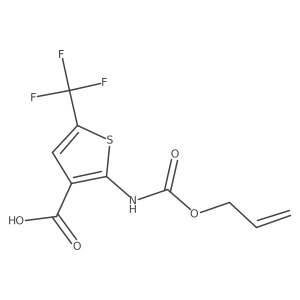 2-{[(Prop-2-en-1-yloxy)carbonyl]amino}-5-(trifluoromethyl)thiophene-3-carboxylic acid Structure