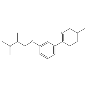 N,N-Dimethyl-1-(3-((S)-5-methyl-3,4,5,6-tetrahydropyridin-2-yl)phenoxy)propan-2-amine Structure
