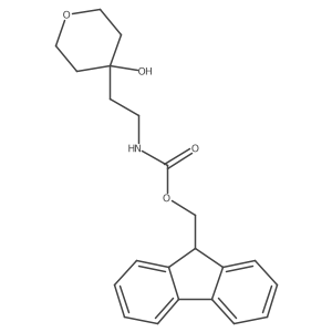 (9H-fluoren-9-yl)methyl N-[2-(4-hydroxyoxan-4-yl)ethyl]carbamate结构式