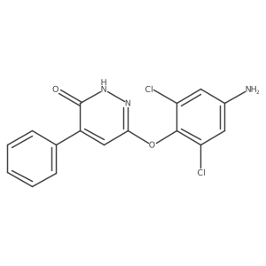 6-(4-Amino-2,6-dichlorophenoxy)-4-phenyl-3(2H)-pyridazinone Structure