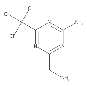 4-(Aminomethyl)-6-(trichloromethyl)-1,3,5-triazin-2-amine Structure