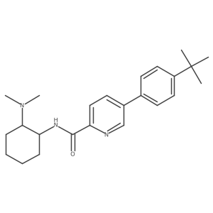 N-[(1S,2S)-2-(Dimethylamino)cyclohexyl]-5-[4-(1,1-dimethylethyl)phenyl]-2-pyridinecarboxamide结构式