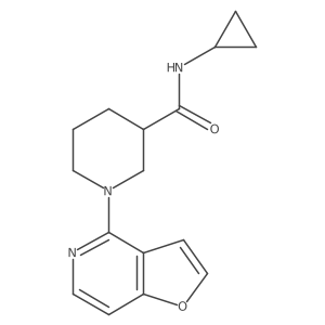 N-cyclopropyl-1-{furo[3,2-c]pyridin-4-yl}piperidine-3-carboxamide Structure