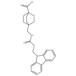 4-(((((9H-Fluoren-9-YL)methoxy)carbonyl)amino)methyl)-2-oxabicyclo[2.2.2]octane-1-carboxylic acid Structure