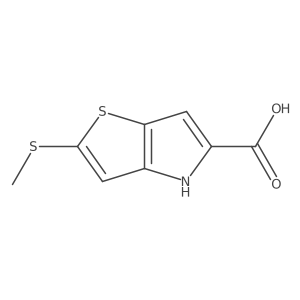 2-(Methylthio)-4H-thieno[3,2-b]pyrrole-5-carboxylic acid Structure