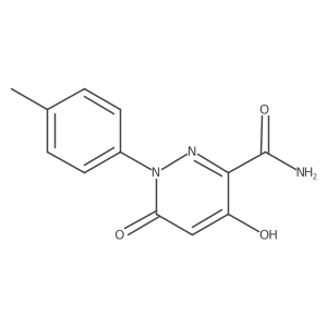 4-Hydroxy-1-(4-methylphenyl)-6-oxo-1,6-dihydro-3-pyridazinecarboxamide Structure