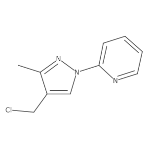 2-[4-(Chloromethyl)-3-methyl-1H-pyrazol-1-YL]pyridine Structure