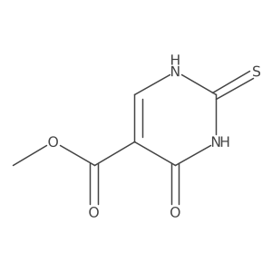Methyl 4-oxo-2-thioxo-1,2,3,4-tetrahydropyrimidine-5-carboxylate结构式