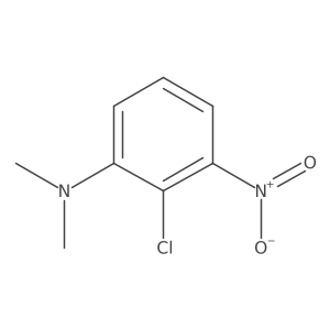 2-chloro-N,N-dimethyl-3-nitro-aniline Structure