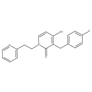 3-(4-fluorobenzyl)-4-hydroxy-1-[2-(2-pyridinyl)ethyl]-2(1H)-pyridinone结构式