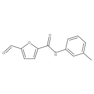 5-Formyl-N-(3-methylphenyl)-2-furancarboxamide Structure