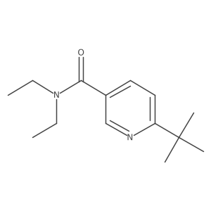 6-(1,1-Dimethylethyl)-N,N-diethyl-3-pyridinecarboxamide结构式