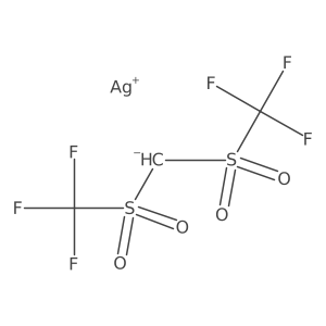 Silver, [bis[(trifluoromethyl)sulfonyl-kappaO]methanato]- Structure