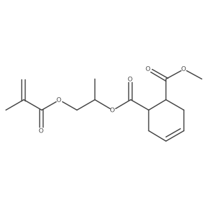 1-Methyl 2-[1-methyl-2-[(2-methyl-1-oxo-2-propen-1-yl)oxy]ethyl] 4-cyclohexene-1,2-dicarboxylate结构式