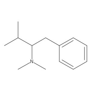 N,N,3-trimethyl-1-phenylbutan-2-amine Structure