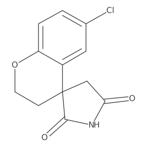 6-Chlorospiro[2,3-dihydrochromene-4,3'-pyrrolidine]-2',5'-dione Structure