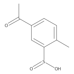5-Acetyl-2-methylbenzenesulfinic acid Structure