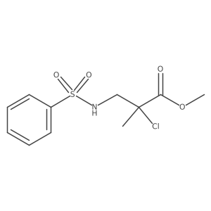 Methyl 3-benzenesulfonamido-2-chloro-2-methylpropanoate Structure