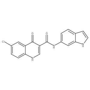 6-Chloro-4-hydroxy-n-(1h-indol-6-yl)quinoline-3-carboxamide Structure