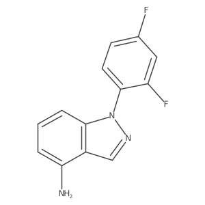 1-(2,4-Difluorophenyl)-1H-indazol-4-amine结构式