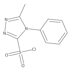 5-methyl-4-phenyl-4H-1,2,4-triazole-3-sulfonyl chloride Structure