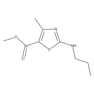 Methyl 4-methyl-2-(propylamino)-1,3-thiazole-5-carboxylate结构式