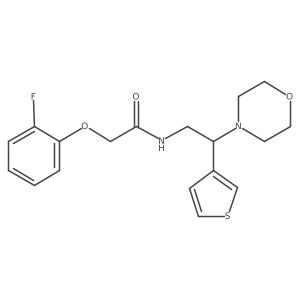 2-(2-fluorophenoxy)-N-(2-morpholino-2-(thiophen-3-yl)ethyl)acetamide Structure