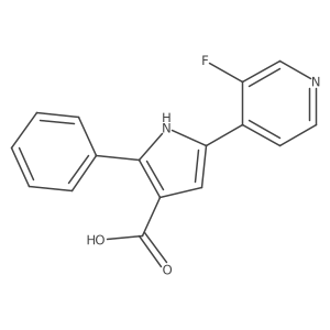 1H-Pyrrole-3-carboxylic acid, 5-(3-fluoro-4-pyridinyl)-2-phenyl- Structure