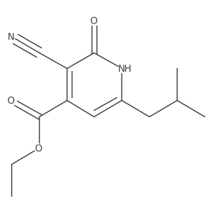 Ethyl 3-cyano-2-hydroxy-6-(2-methylpropyl)pyridine-4-carboxylate Structure