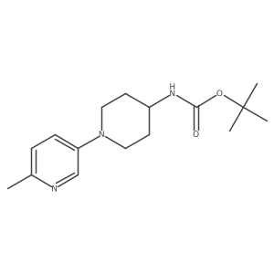 N-[1-(6-methyl-3-pyridinyl)-4-piperidinyl]carbamic acid 1,1-dimethylethyl ester Structure