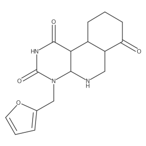 4-(furan-2-ylmethyl)-5,6,6a,8,9,10,10a,10b-octahydro-4aH-pyrimido[4,5-c]isoquinoline-1,3,7-trione Structure
