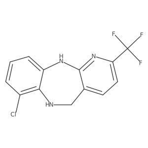 7-Chloro-2-(trifluoromethyl)-6,11-dihydro-5H-benzo[B]pyrido[2,3-E][1,4]diazepine Structure