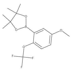 2-(5-Methoxy-2-(trifluoromethoxy)phenyl)-4,4,5,5-tetramethyl-1,3,2-dioxaborolane Structure
