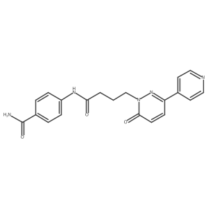 4-(4-(6-oxo-3-(pyridin-4-yl)pyridazin-1(6H)-yl)butanamido)benzamide Structure