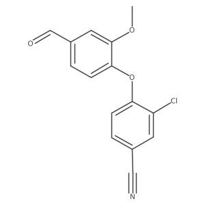 4-(2-Chloro-4-cyanophenoxy)-3-methoxybenzaldehyde结构式