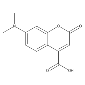 2h-1-Benzopyran-4-carboxylic acid,7-(dimethylamino)-2-oxo- Structure