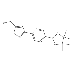 (3-(4-(4,4,5,5-Tetramethyl-1,3,2-dioxaborolan-2-yl)phenyl)isoxazol-5-yl)methanol Structure