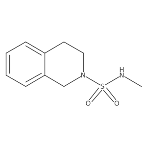 N-methyl-1,2,3,4-tetrahydroisoquinoline-2-sulfonamide结构式
