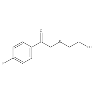 1-(4-Fluorophenyl)-2-((2-hydroxyethyl)thio)ethan-1-one Structure