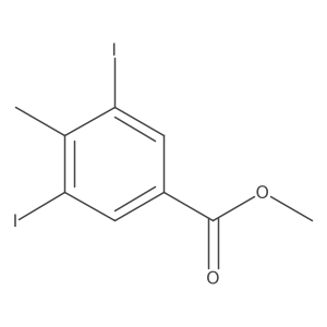 Methyl 3,5-diiodo-4-methylbenzoate结构式