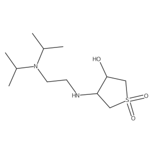 Thiophene-3-ol, 4-[[2-[bis(1-methylethyl)amino]ethyl]amino]tetrahydro-, 1,1-dioxide Structure