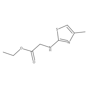 Ethyl (4-methylthiazol-2-yl)glycinate结构式