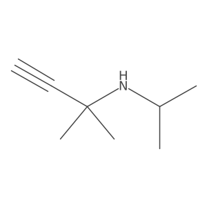 2-methyl-N-propan-2-ylbut-3-yn-2-amine结构式