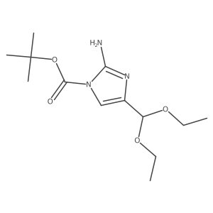 2-Amino-4-diethoxymethyl-imidazole-1-carboxylic acid tert-butyl ester Structure