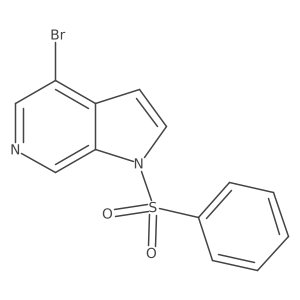 4-bromo-1-(phenylsulfonyl)-1H-pyrrolo[2,3-c]pyridine结构式