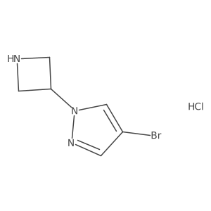 1-(azetidin-3-yl)-4-bromo-1H-pyrazole hydrochloride Structure