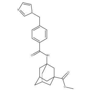 (1r,3s,5R,7S)-methyl 3-(4-((1H-imidazol-1-yl)methyl)benzamido)adamantane-1-carboxylate Structure