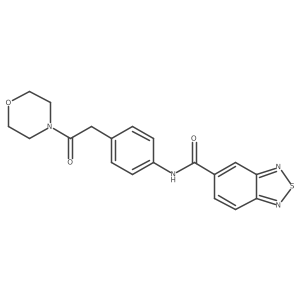 N-(4-(2-morpholino-2-oxoethyl)phenyl)benzo[c][1,2,5]thiadiazole-5-carboxamide结构式